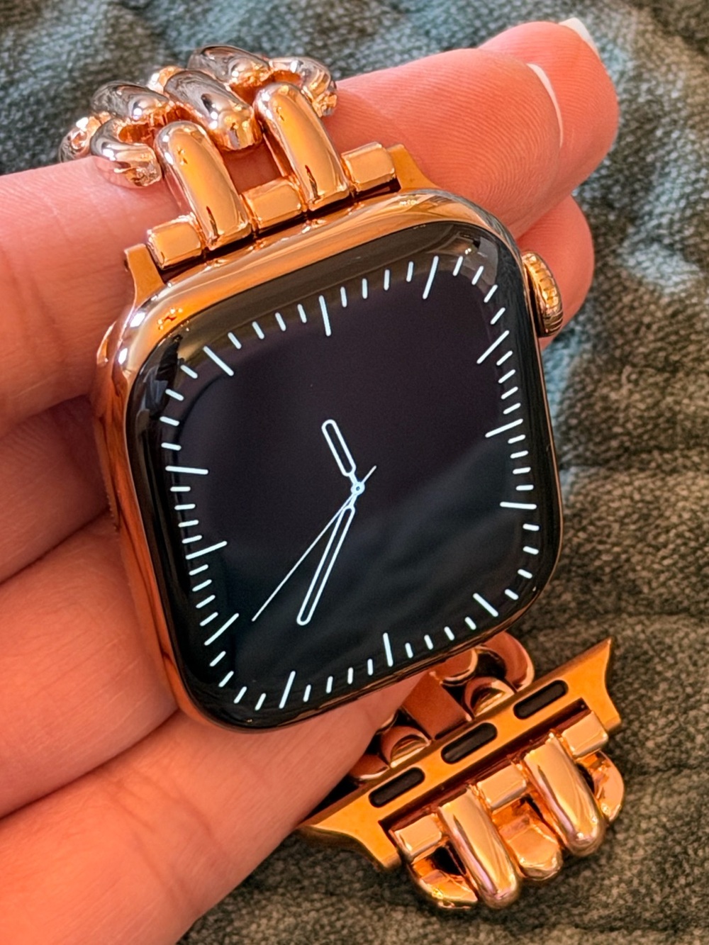 Apple Watch Series 10 GPS+Cellular 42mm Gold Titanium Case + Brown Modern Buckle